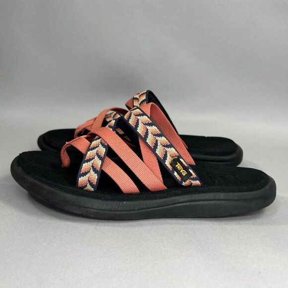 Teva Sandals Women's Size 6 Beach Athletic Strappy Flip Flop Sandals - Picture 4 of 12